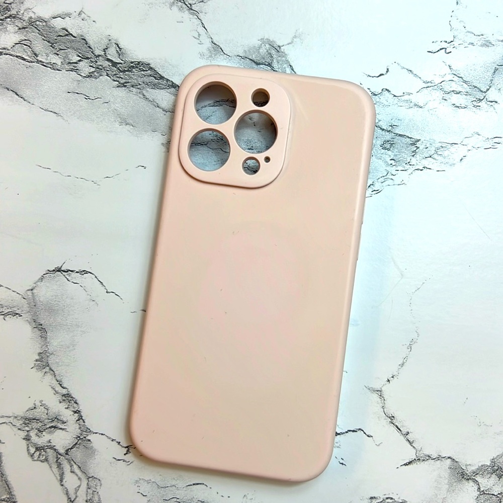 Silicone IPhone13 Phone Case Light Pink